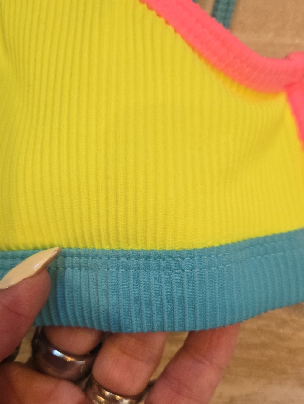 ONEONE Multi-Color Bikini Top - Picture 2 of 6